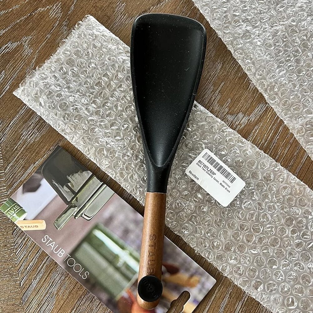 STAUB Multifunction Spatula Spoon Great for Both Durable  Acacia Wood Handles